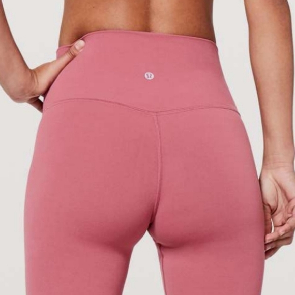 NWT Lululemon Align High Rise Leggings Size 8 Crop 23" Mauve Pink Cute - Picture 1 of 7